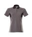 Womens/ladies Accelerate Polo Shirt Dark Anthracite Black Mascot-1