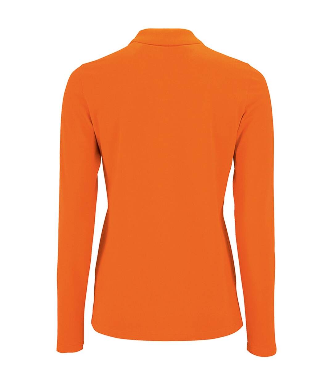 Polo manches longues perfect femme orange SOLS