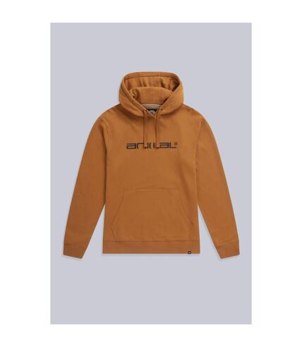 Mens driver logo natural hoodie mustard Animal