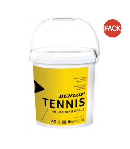 Balles de tennis taille unique jaune / noir Dunlop-Slazenger