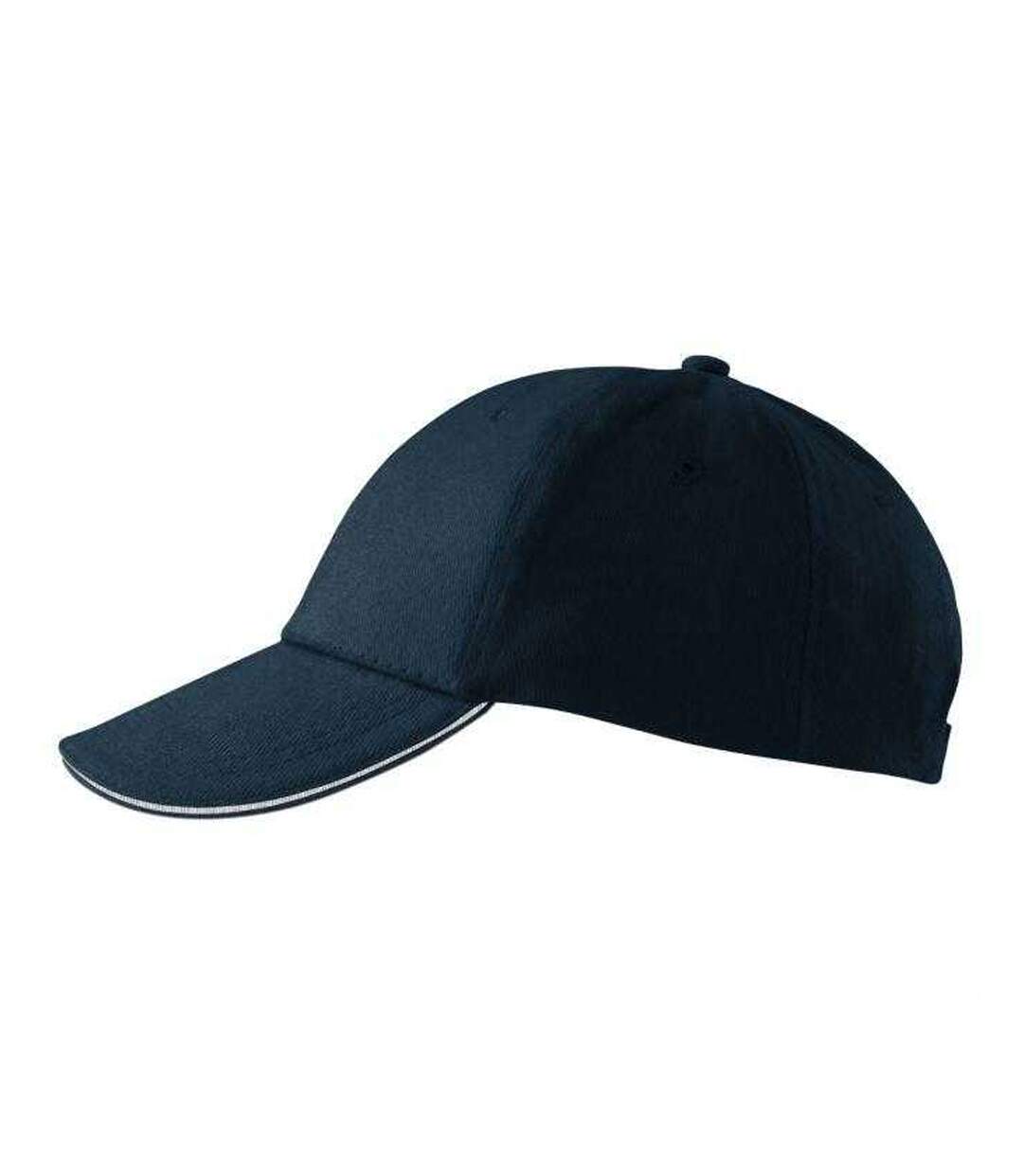 Casquette Motif/style Sandwich Adulte Bleu Marine Foncé Malfini-3