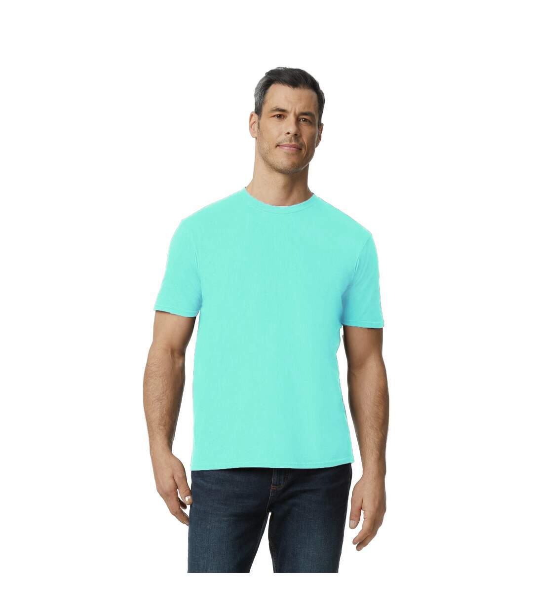 Mens fashion t-shirt perwinkle blue Anvil