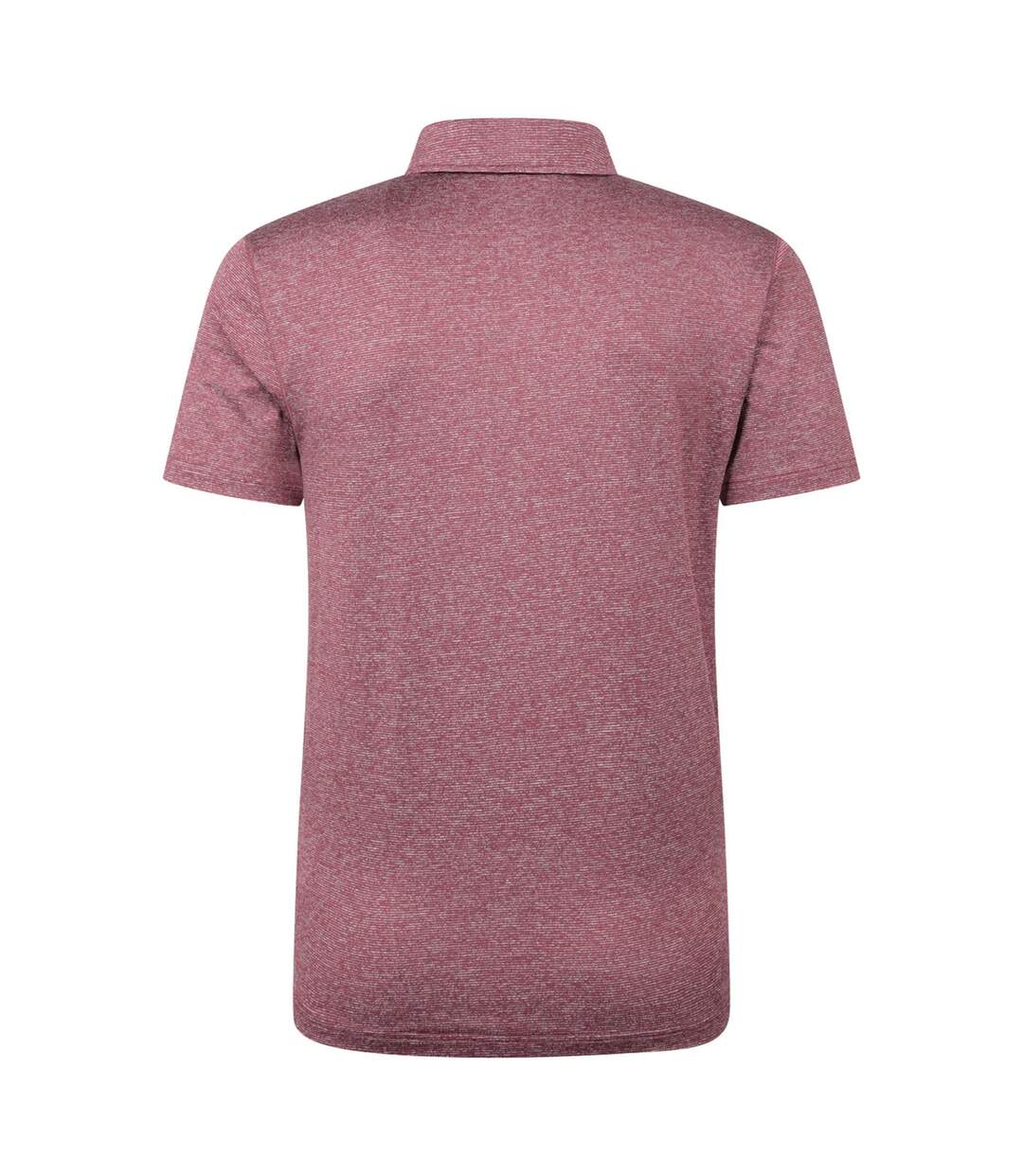 Mens Agra Stripe Polo Shirt Burgundy Mountain Warehouse-2