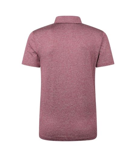Mens Agra Stripe Polo Shirt Burgundy Mountain Warehouse