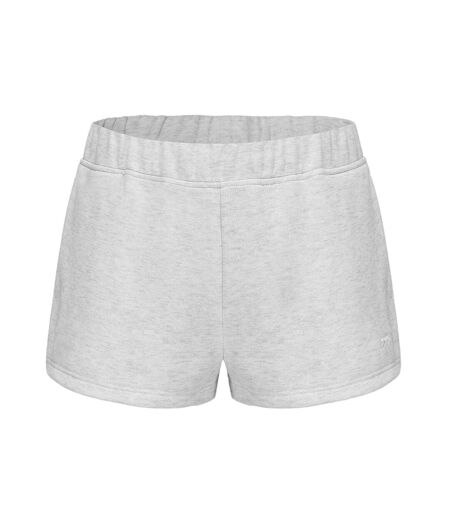 Womens/ladies Fleece Shorts Ice Grey Marl Slazenger