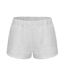 Womens/ladies Fleece Shorts Ice Grey Marl Slazenger-1