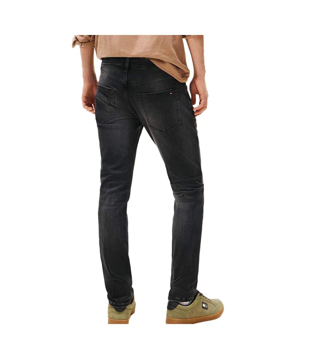 Jean slim noir homme tommy hilfiger scanton dm0dm22156-2