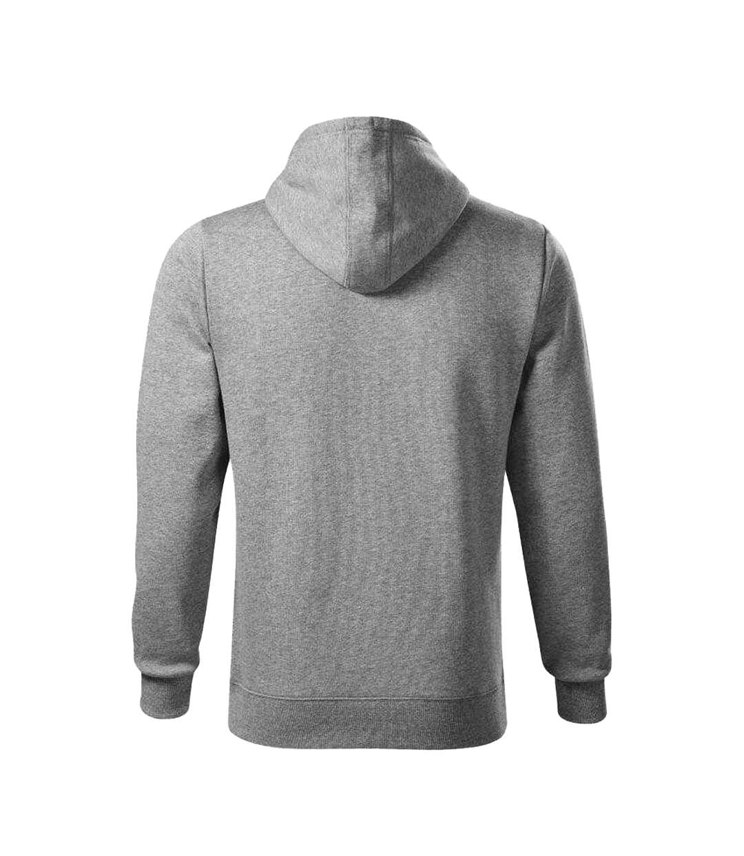 Sweat À Capuche Cape Homme Gris Malfini-2