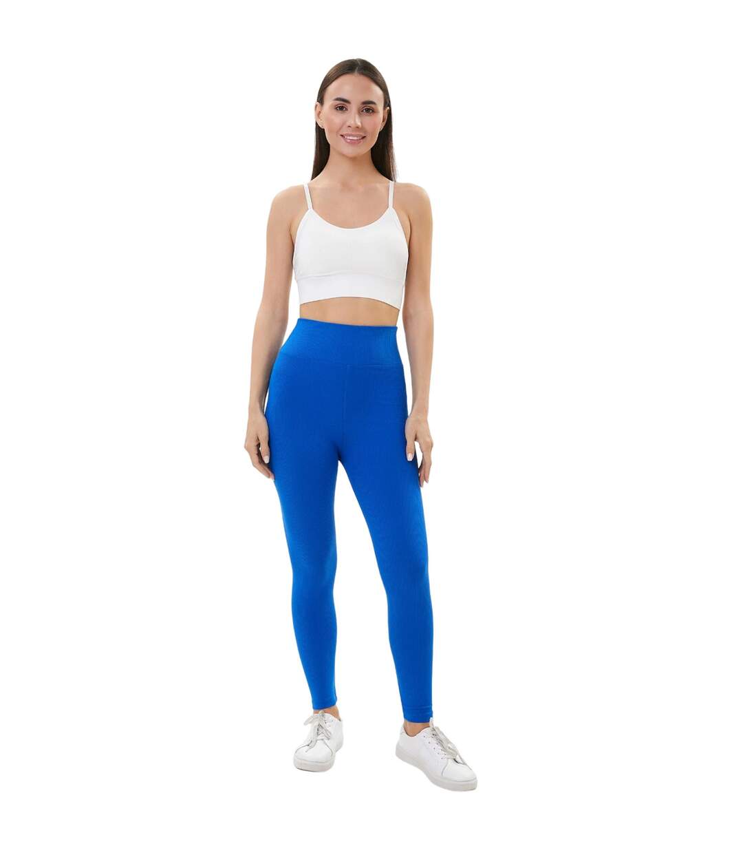 Legging zelal femme bleu Lookus-4