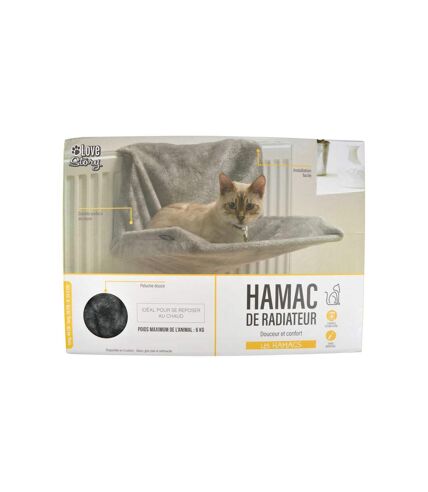 Hamac de radiateur Roméo pour chat - Gris anthracite