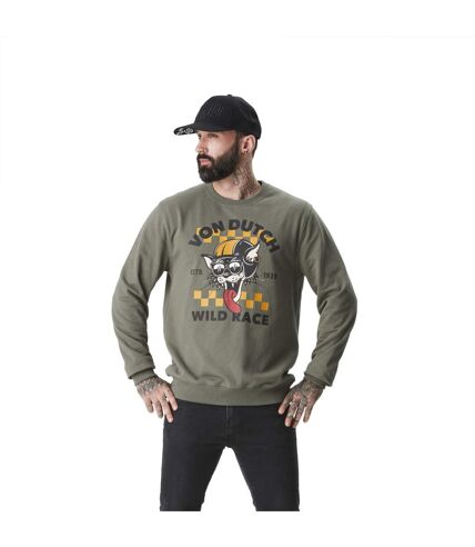 Sweat crew neck homme avec print devant Kat Vondutch