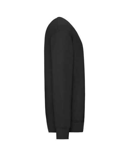Mens Lightweight Set-in Sweatshirt Black Fruit Of The Loom