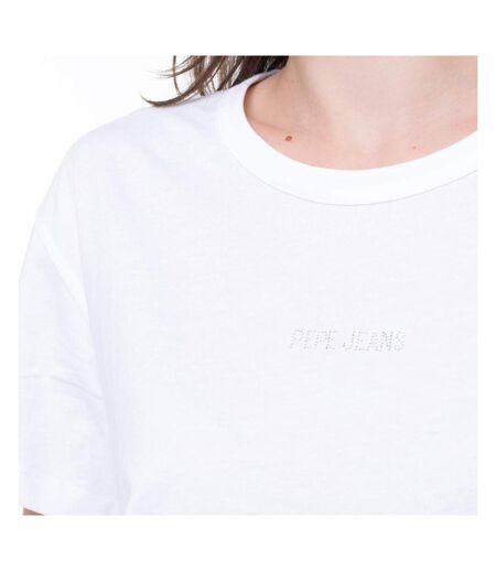T-Shirt blanc femme pepe jeans pjl l nd