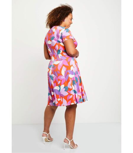 Robe courte évasée imprimée