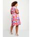 Robe courte évasée imprimée-2