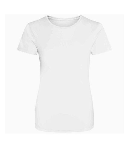 Just cool womens/ladies sports plain t-shirt arctic white AWDis