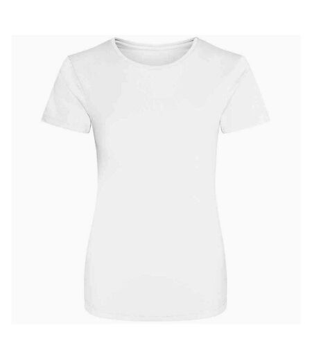 Just cool womens/ladies sports plain t-shirt arctic white AWDis