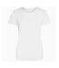 Just cool womens/ladies sports plain t-shirt arctic white AWDis