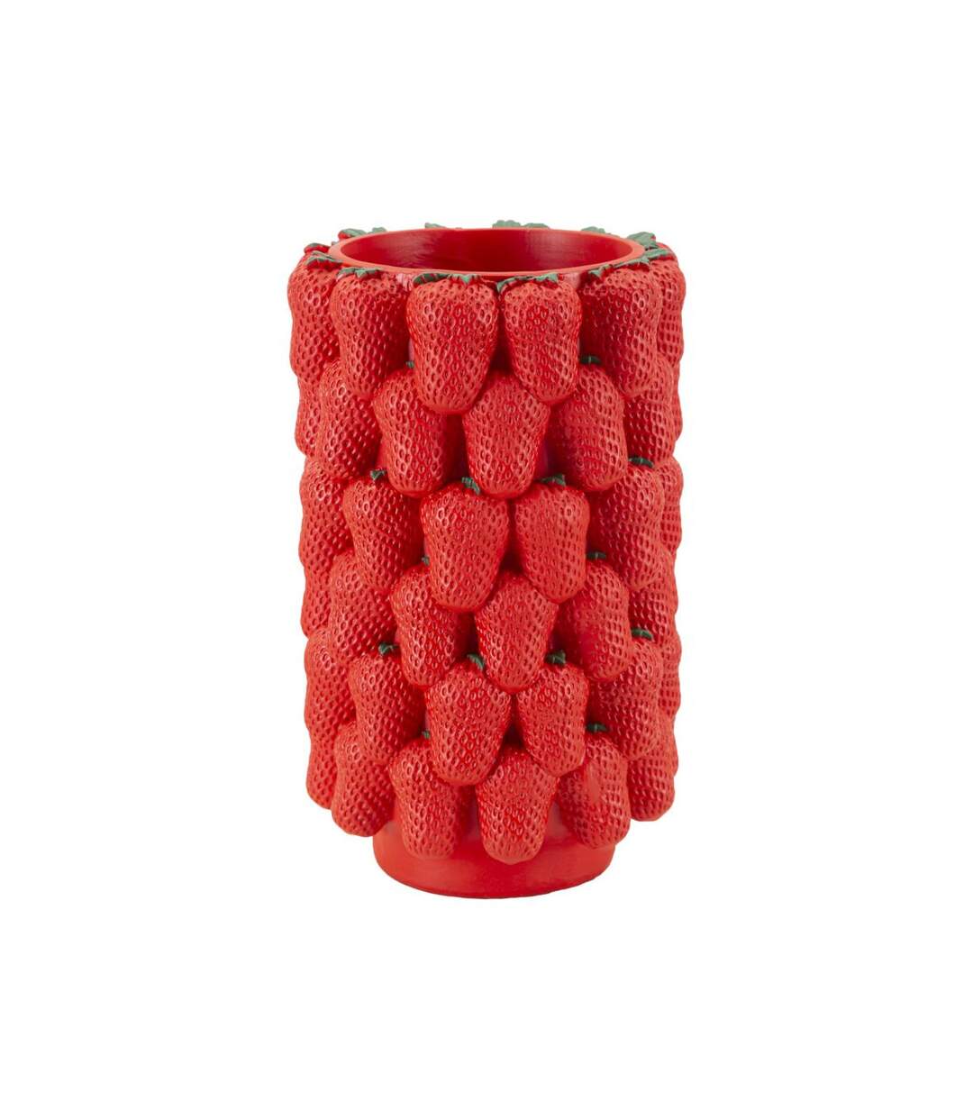 Vase Déco Fruits Fraises 32cm Rouge-1
