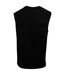 Mens Dynamite Mike Sleeveless Tank Top Noir Mister Tee-3