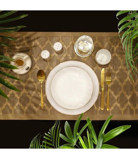 Lot de 6 Assiettes Creuses Liseré 21cm Blanc