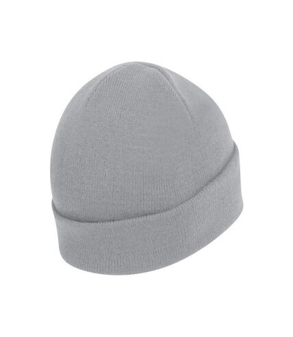 Bonnet tricoté avec revers mixte gris perle Absolute Apparel