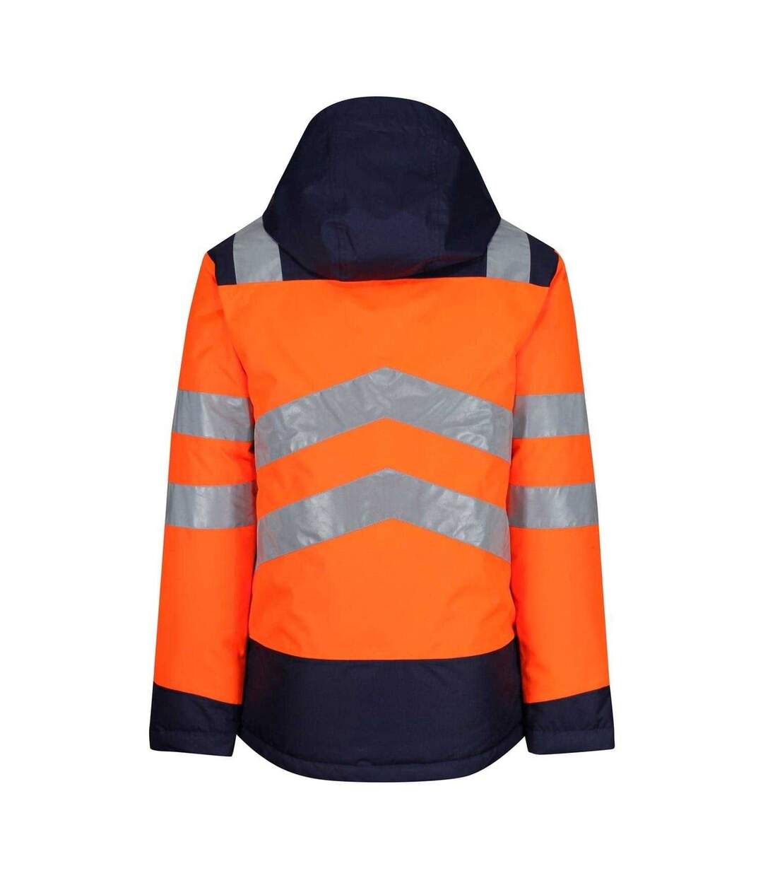 Mens Hi-vis Safety Jacket Orange Navy Regatta-2