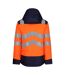 Mens Hi-vis Safety Jacket Orange Navy Regatta-2