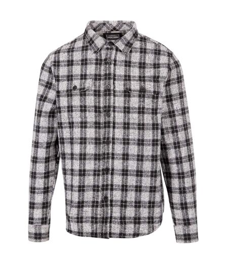 Chemise Manches Longues Motif/style À Carreaux Portlaw Homme Noir Blanc À Carreaux Trespass