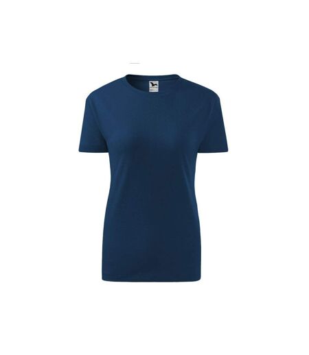 T-shirt Classic New Femme Bleu Foncé Adler