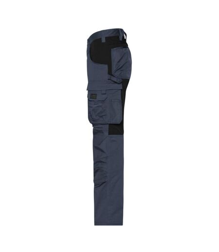 Pantalon De Travail Homme Carbone Noir James And Nicholson