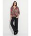 T-shirt blousant cache-coeur fleuri-3