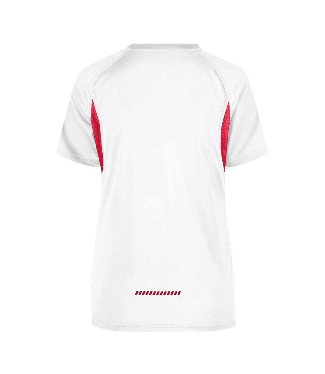 T-shirt Course À Pied Femme Blanc Rouge James And Nicholson-2