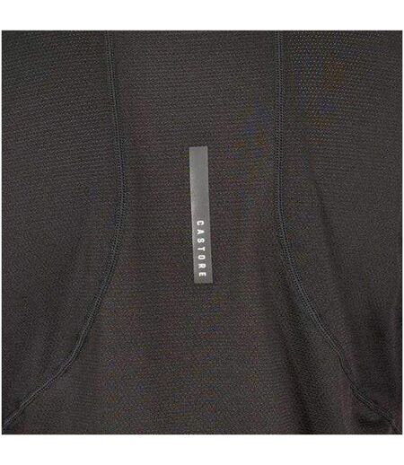 T-shirt Manches Longues Motif/style Uni Femme Noir Castore