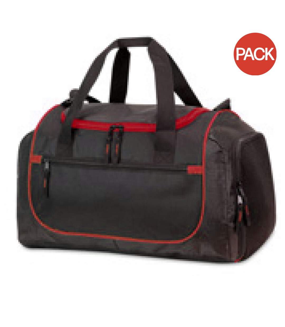 Lot de 2  Piraeus sac de voyage taille unique noir/rouge Shugon-1