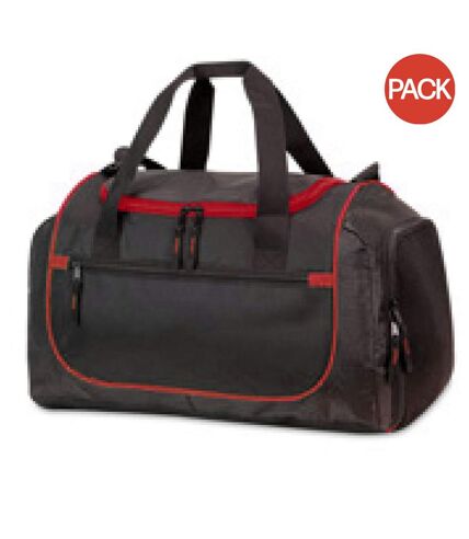 Lot de 2  Piraeus sac de voyage taille unique noir/rouge Shugon