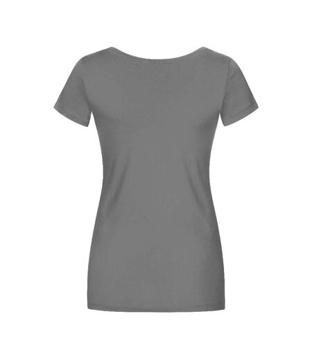 T-shirt Femme Gris Acier Uni X.O By Promodoro