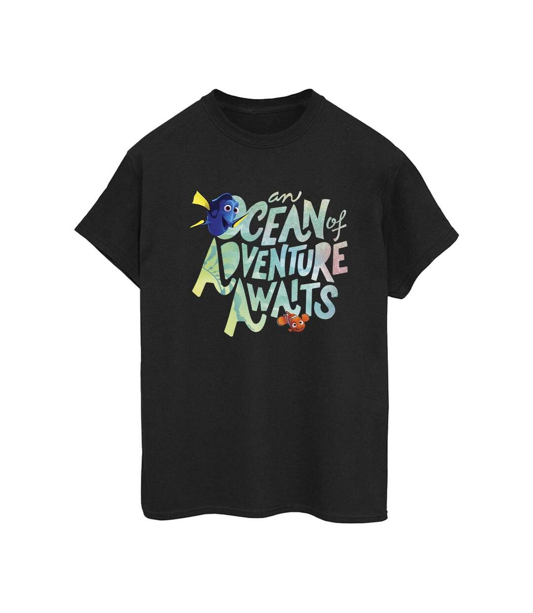 Disney - T-shirt FINDING DORY OCEAN OF ADVENTURE - Femme (Noir) - UTBI23047-1