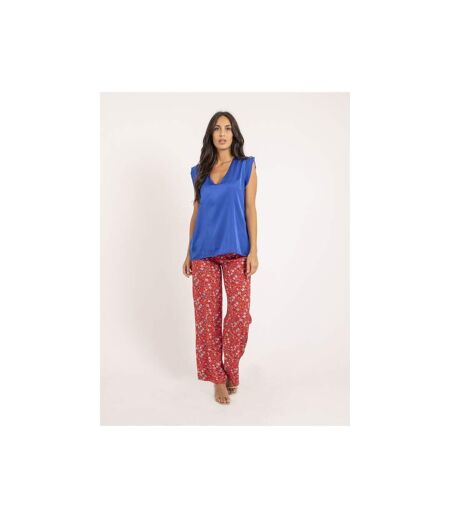 Top col V satin FIKA - Dona X Lisa