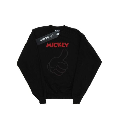 Disney Sweatshirt Mickey Mouse Thumbs Up Femme/Ladies (Noir) - UTBI26848