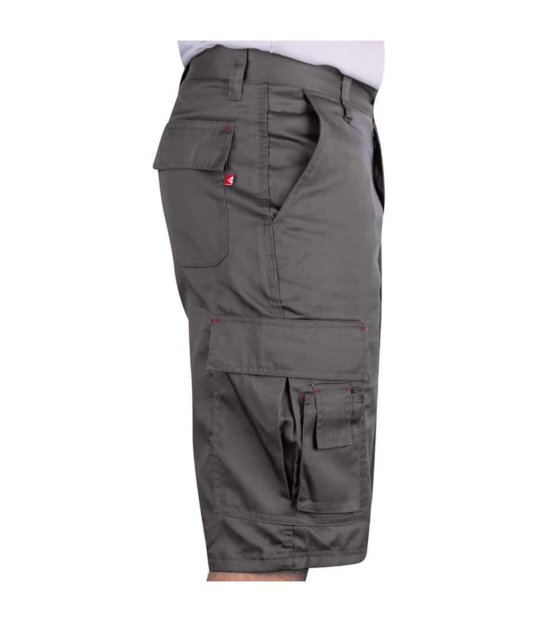 Mens Classic Cargo Shorts Grey Lee Cooper-3