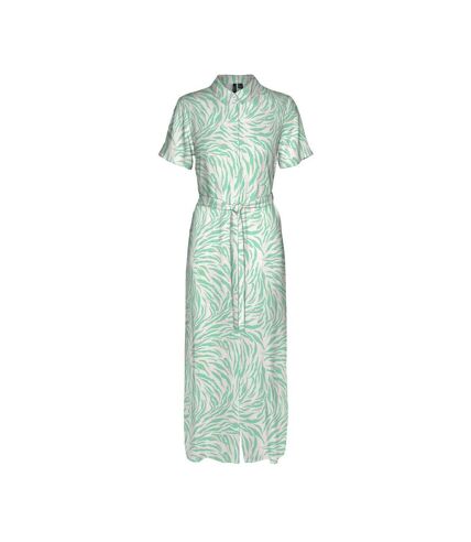 Robe Beige/Vert Femme Vero Moda Joy - L