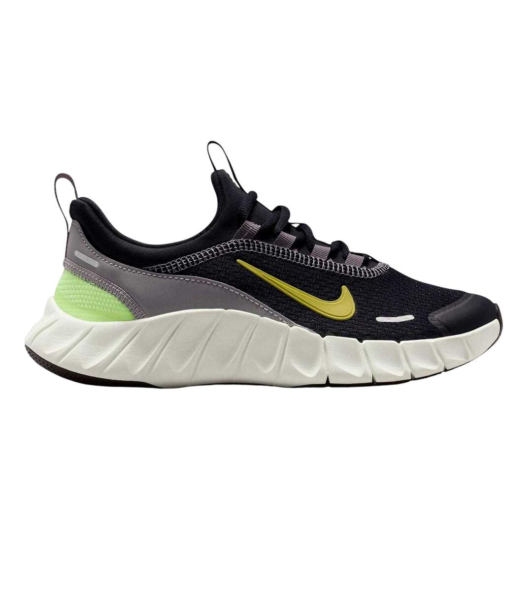 Childrens/kids 5.0 Mesh Barefoot Flat Trainers Black Saffron Nike-1