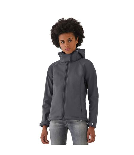 Veste Softshell Femme Gris Foncé B&C