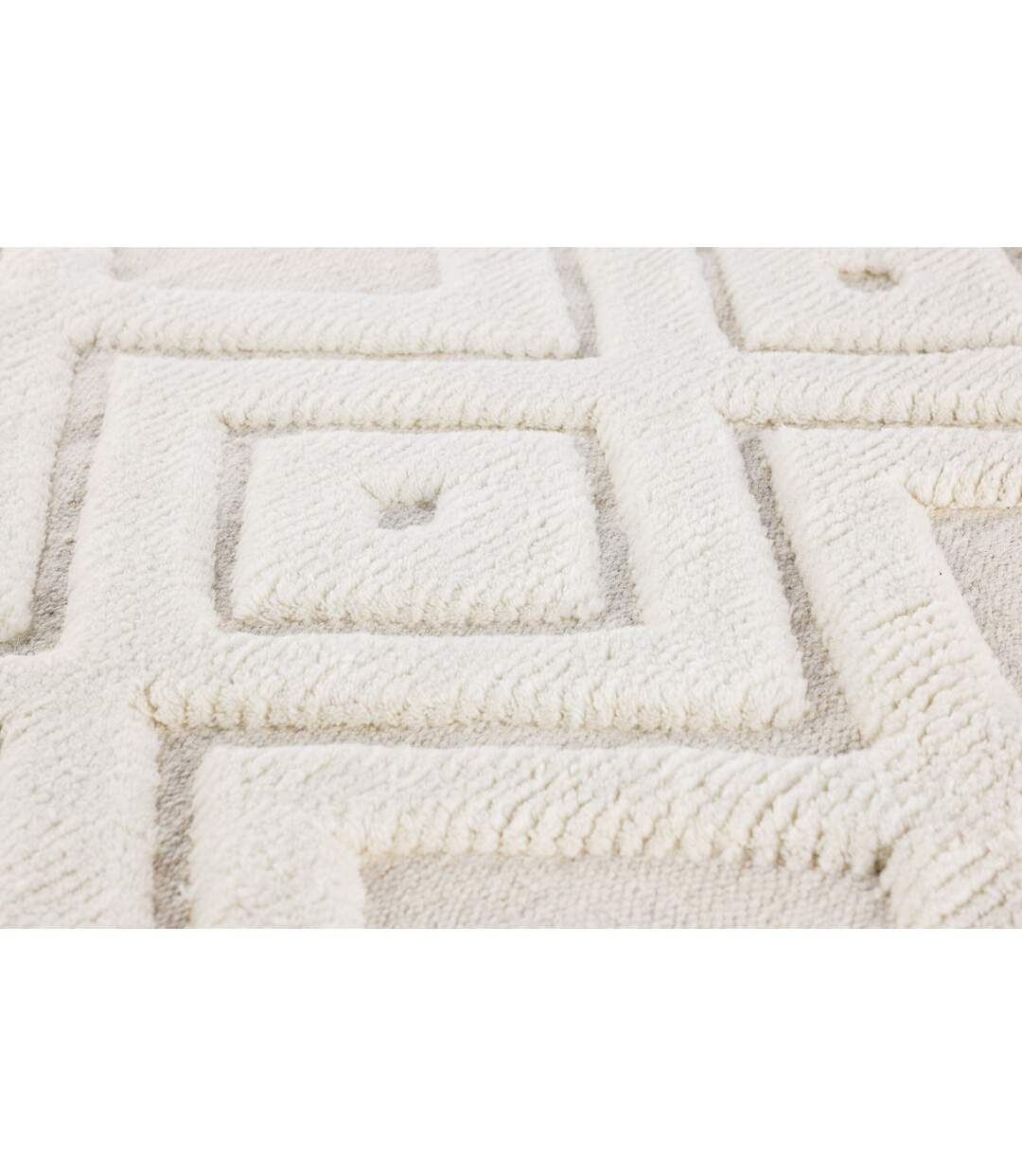 Tapis Déco en Laine Dahlia 300x400cm Blanc-3