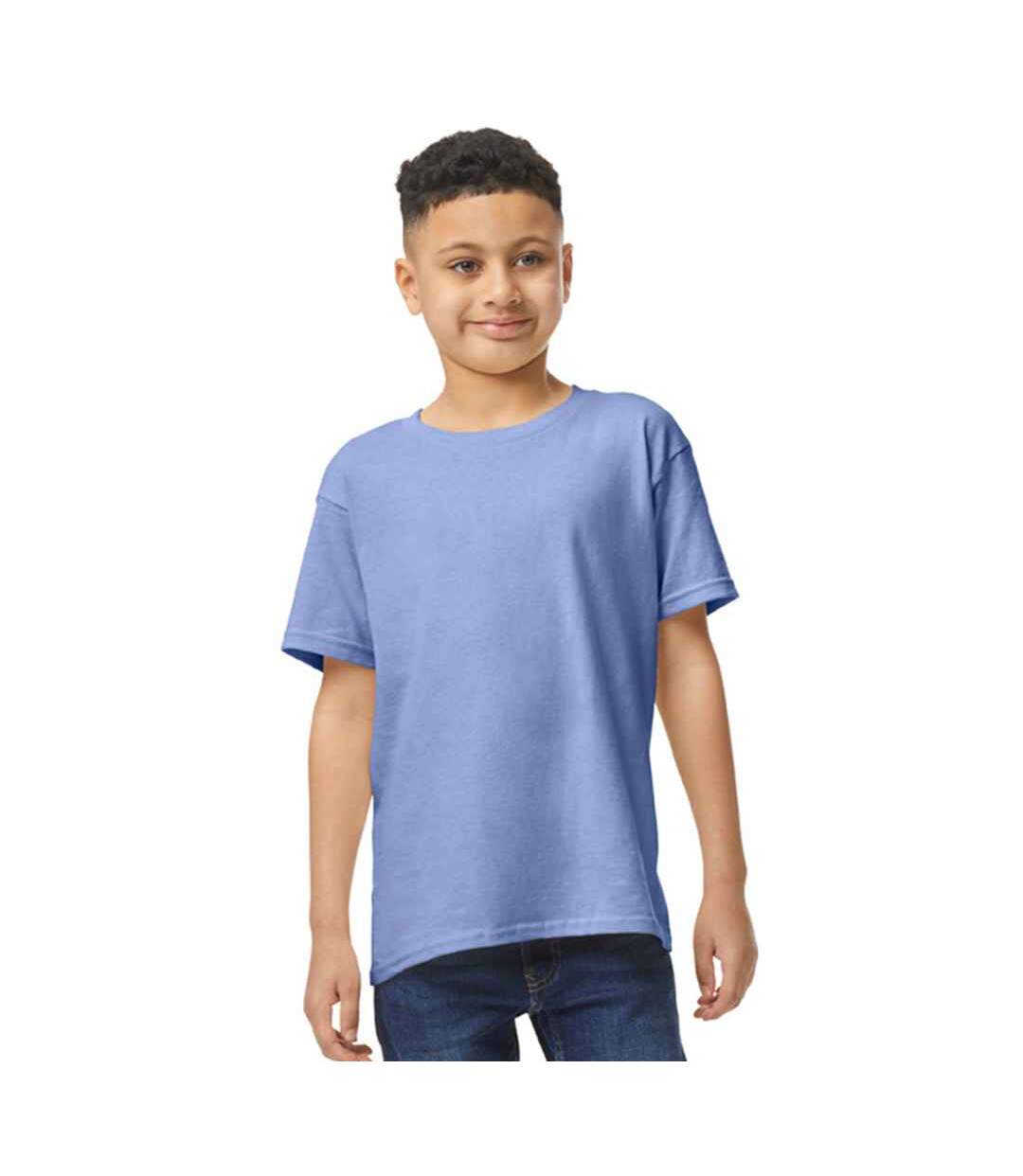 T-shirt enfant violet clair Gildan-1