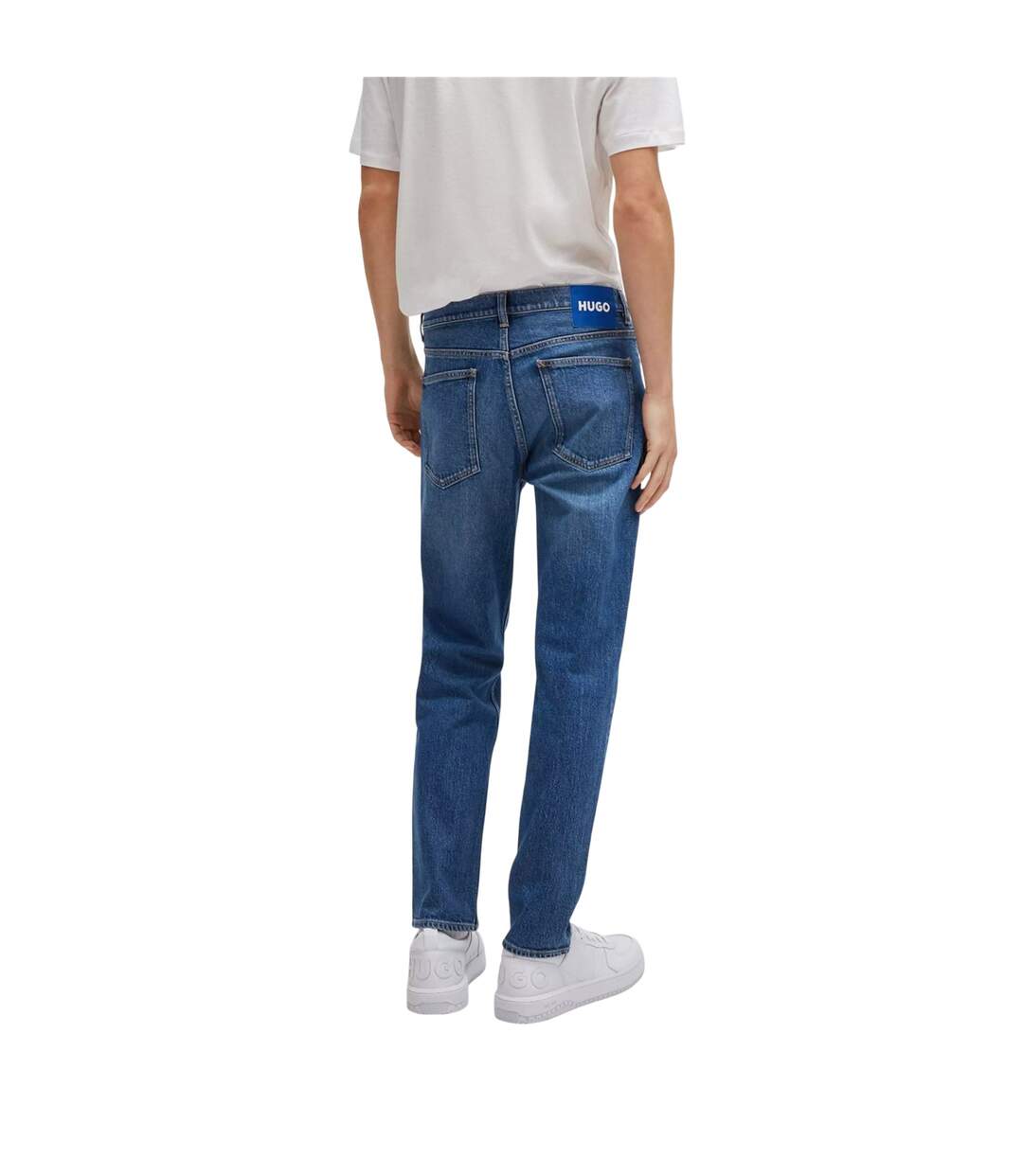 Mens Brody Cotton Straight Leg Jeans Navy Hugo Boss-2