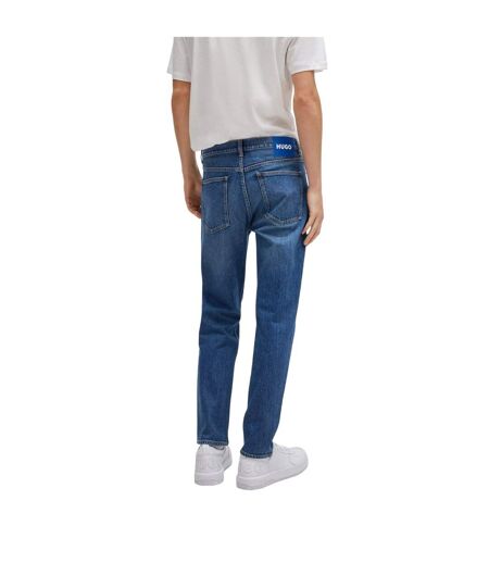 Mens Brody Cotton Straight Leg Jeans Navy Hugo Boss