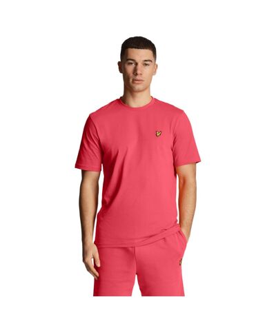 Mens plain t-shirt electric pink Lyle & Scott