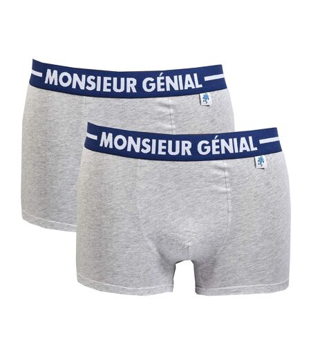 Boxer Homme humoristique MONSIEUR MADAME Ultra confort Pack de 2 Boxers 0140 MR GENIAL